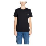 Emporio Armani Bomull Crew Neck T-shirt Black, Herr