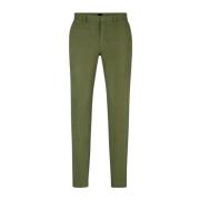 Hugo Boss Slim Fit Bomulls Chino Byxor Grön Green, Herr