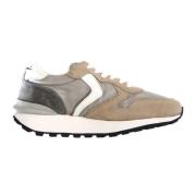 Voile Blanche Beige Sneakers Paris Race Woman Beige, Dam