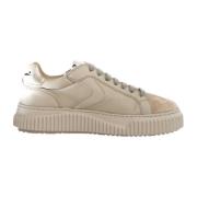 Voile Blanche Beige Sneaker i Läder/Tyg Beige, Dam