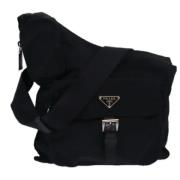 Prada Vintage Pre-owned Nylon prada-vskor Black, Dam