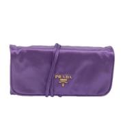 Prada Vintage Pre-owned Satin prada-vskor Purple, Dam