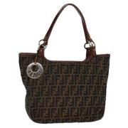 Fendi Vintage Pre-owned Canvas totevskor Brown, Dam