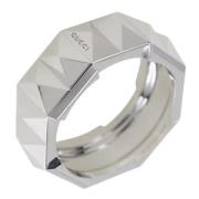 Gucci Vintage Pre-owned Vitt guld ringar Gray, Dam