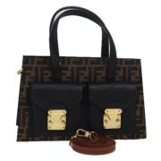 Fendi Vintage Pre-owned Canvas fendi-vskor Brown, Dam