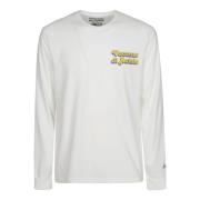 MC2 Saint Barth Tryckt Bomull Långärmad T-shirt White, Herr