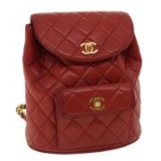 Chanel Vintage Pre-owned Laeder chanel-vskor Red, Dam