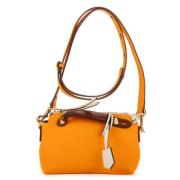 Fendi Vintage Pre-owned Laeder handvskor Orange, Dam