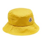 Moncler Pre-owned Pre-owned Nylon hattar-och-kepsar Yellow, Dam