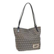 Fendi Vintage Pre-owned Canvas fendi-vskor Blue, Dam