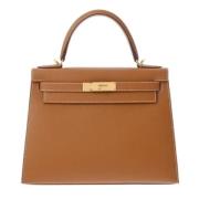 Hermès Vintage Pre-owned Laeder handvskor Yellow, Dam