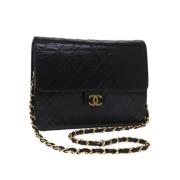 Chanel Vintage Pre-owned Laeder chanel-vskor Black, Dam