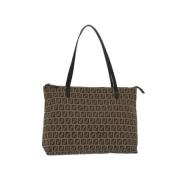 Fendi Vintage Pre-owned Bomull fendi-vskor Brown, Dam