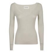 P.a.r.o.s.h. Fantasia Panna Sweatshirt Beige, Dam