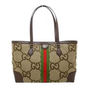 Gucci Vintage Pre-owned Canvas gucci-vskor Beige, Dam