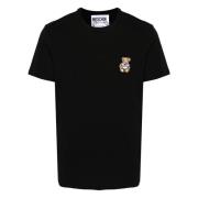 Moschino Broderad Bear T-shirts och Polos Black, Herr