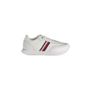 Tommy Hilfiger Vita Sneakers med Kontrastdetaljer och Logotyp White, D...