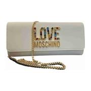 Love Moschino Stilig PU-väska White, Dam