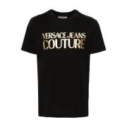 Versace Jeans Couture Svarta T-shirts och Polos Black, Herr