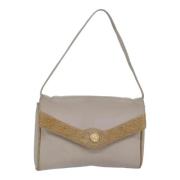 Celine Vintage Pre-owned Laeder handvskor Beige, Dam