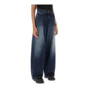 Haikure Intense Blue Baggy Jeans Blue, Dam