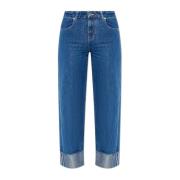 Emporio Armani Straight leg jeans Blue, Dam