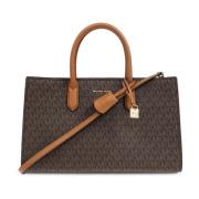 Michael Kors Scarlett Medium Signature Logoväska Brown, Dam