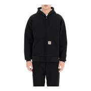 Carhartt Wip Vattenavvisande hoodie med dragkedja Black, Herr