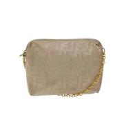 Fendi Vintage Pre-owned Canvas fendi-vskor Beige, Dam