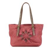 Bottega Veneta Vintage Pre-owned Laeder totevskor Pink, Dam