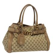 Gucci Vintage Pre-owned Canvas gucci-vskor Brown, Dam