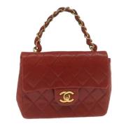 Chanel Vintage Pre-owned Laeder chanel-vskor Red, Dam