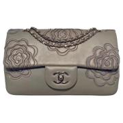 Chanel Vintage Pre-owned Tyg chanel-vskor Gray, Dam