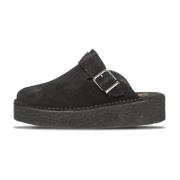 Clarks Stiliga Kilklack Mule Skor Black, Dam