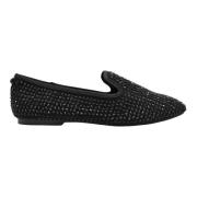 Kurt Geiger Svart Fyrkantig Tå Loafer Flats Black, Dam