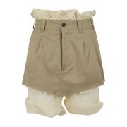 Maison Margiela Kamel Smör Shorts Brown, Dam