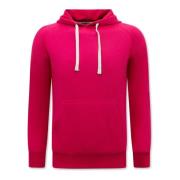 Enos Hoodie Herr - Klassisk Hoodie med huva Purple, Herr