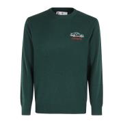 MC2 Saint Barth Lätt Crew Neck Tröja Green, Herr