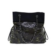 Chanel Vintage Pre-owned Nylon chanel-vskor Black, Dam