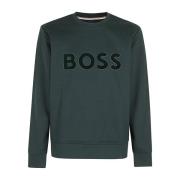 Hugo Boss Stiligt Sweatshirt för Män Green, Herr