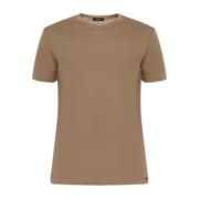 Tom Ford T-shirt med logotyp Brown, Herr