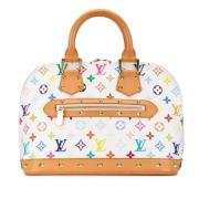 Louis Vuitton Vintage Pre-owned Canvas handvskor White, Dam