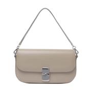 A.p.c. Grace Chain Clutch Beige, Dam