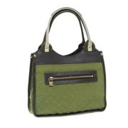 Louis Vuitton Vintage Pre-owned Canvas handvskor Green, Dam