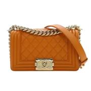 Chanel Vintage Pre-owned Laeder chanel-vskor Orange, Dam