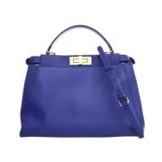 Fendi Vintage Pre-owned Laeder fendi-vskor Blue, Dam