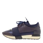 Balenciaga Vintage Pre-owned Tyg sneakers Blue, Dam