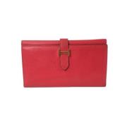 Hermès Vintage Pre-owned Laeder plnbcker Red, Dam