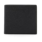 Thom Browne Pebble Grain Leather Bi-Fold Plånbok Black, Herr