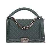 Chanel Vintage Pre-owned Laeder chanel-vskor Green, Dam